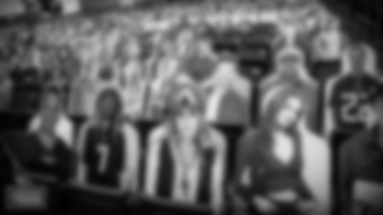 NASHVILLE, TN - SEPTEMBER 18, 2020 - Cutouts of fans in the stands at Nissan Stadium in Nashville, TN. Photo By Donald Page/Tennessee Titans