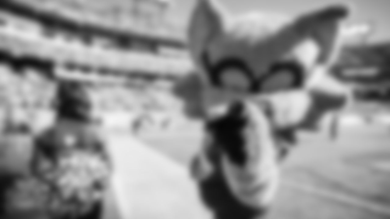 Tennessee Titans TRAC and Mascots during the game between the Tennessee Titans and the Jacksonville Jaguars at Nissan Stadium on December 12, 2021 in Nashville, TN. Photo By Lakin Householder/Tennessee Titans