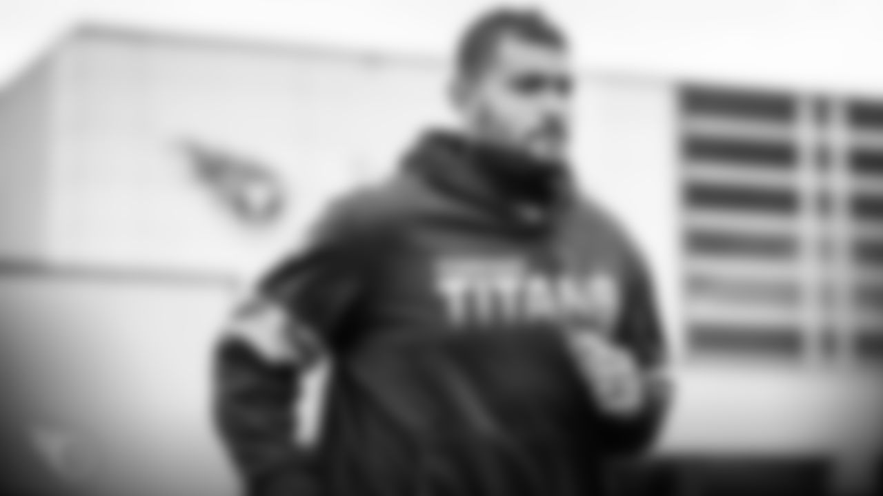 NASHVILLE, TN - AUGUST 28, 2020 - Assistant Special Teams Coach Ryan Crow of the Tennessee Titans during practice at Saint Thomas Sports Park in Nashville, TN. Photo By Donald Page/Tennessee Titans
