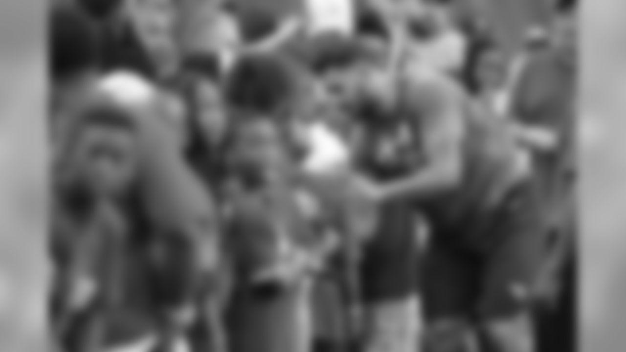 Tennessee Titans quarterback Marcus Mariota signs autographs for fans before a preseason NFL football game against the Pittsburgh Steelers Sunday, Aug. 25, 2019, in Nashville, Tenn. (AP Photo/Mark Zaleski)