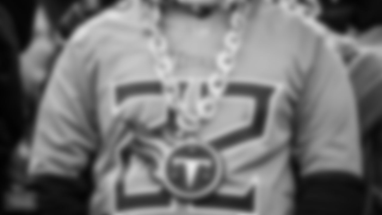 Titans fan wearing a Derrick Henry jersey during the game between the Tennessee Titans and the Denver Broncos at Nissan Stadium on November 13, 2022 in Nashville, TN. Photo By Donald Page/Tennessee Titans