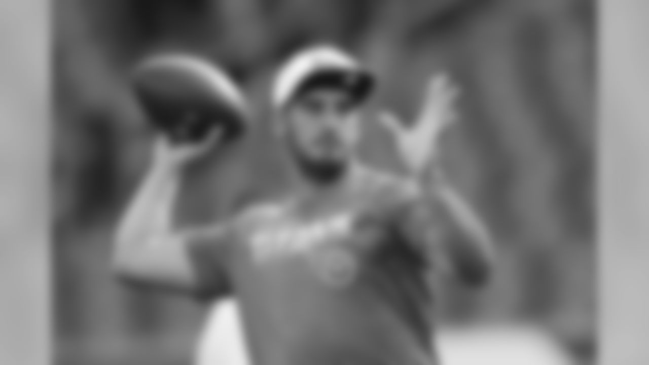 Tennessee Titans quarterback Marcus Mariota before a preseason NFL football game Thursday, Aug. 8, 2019, in Philadelphia. (AP Photo/Matt Rourke)
