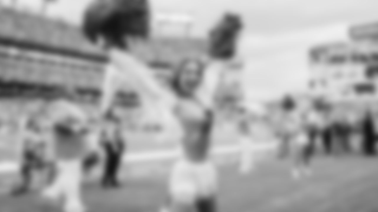 Tennessee Titans Cheerleaders during the game between the Oilers and the Falcons at Nissan Stadium on October 29, 2023 in Nashville, TN. Photo By Kaitlyn Hungerford/Tennessee Titans