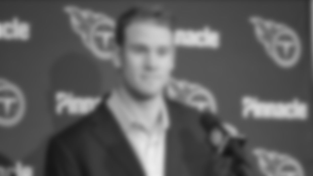 Tennessee Titans quarterback Ryan Tannehill (17)] speaks during a press conference following an NFL football game against the Indianapolis Colts in Indianapolis, Sunday, Dec. 1, 2019. The Titans defeated the Colts 31-17. (AP Photo/AJ Mast)