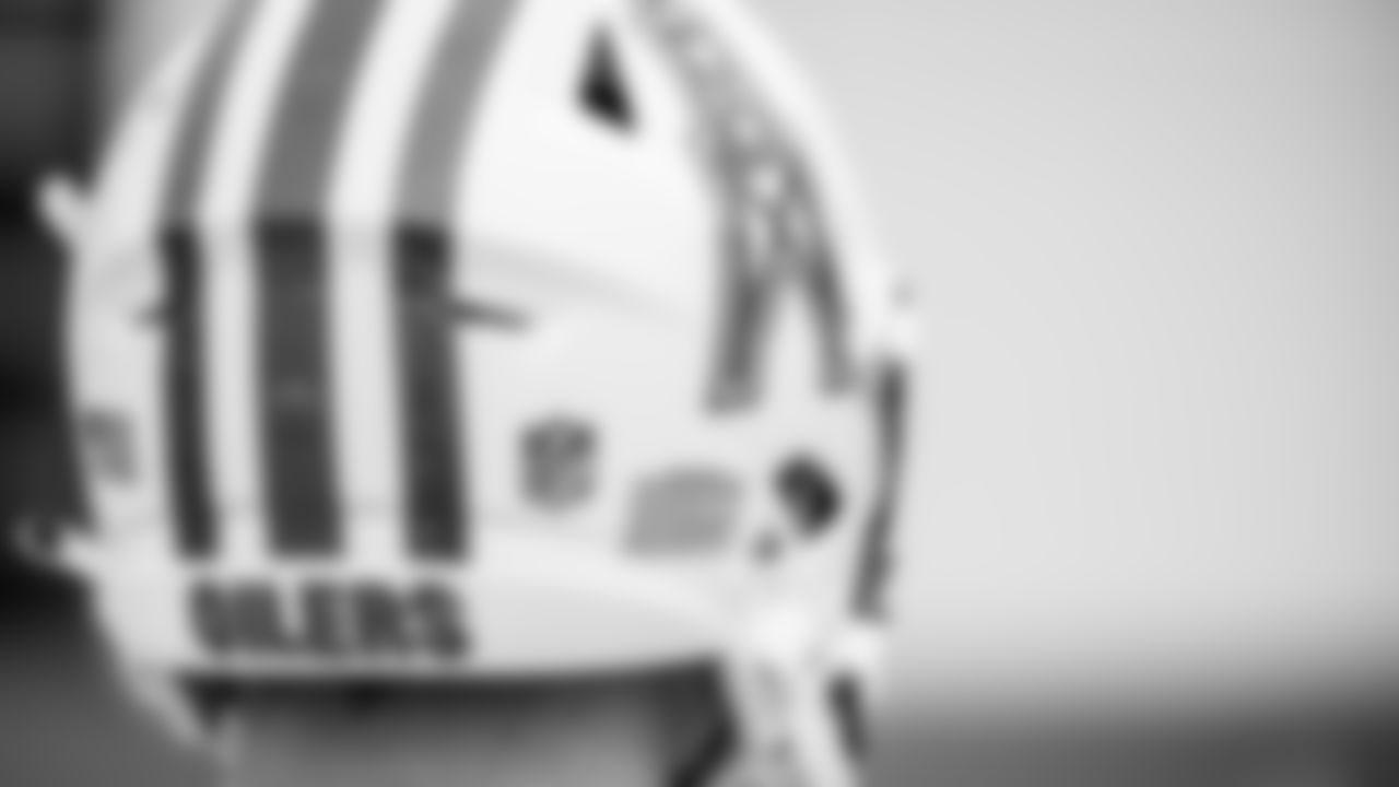 Oilers Helmet during practice at the Ascension Saint Thomas Sports Park on October 11, 2023 in Nashville, TN. Photo By Donald Page/Tennessee Titans