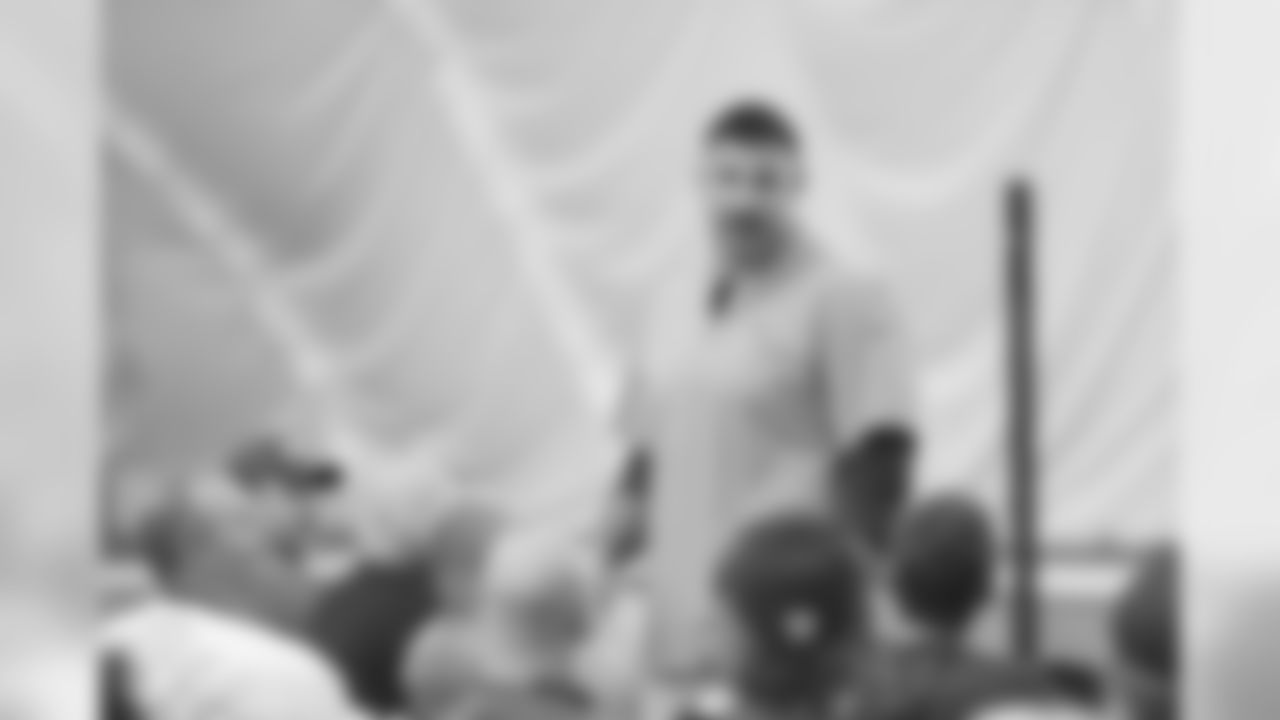 NASHVILLE, TN - JUNE 04, 2019 - head coach Mike Vrabel of Tennessee Titans speaks Coaching Clinic event in Nashville, TN. Photo By Donald Page/Tennessee Titans