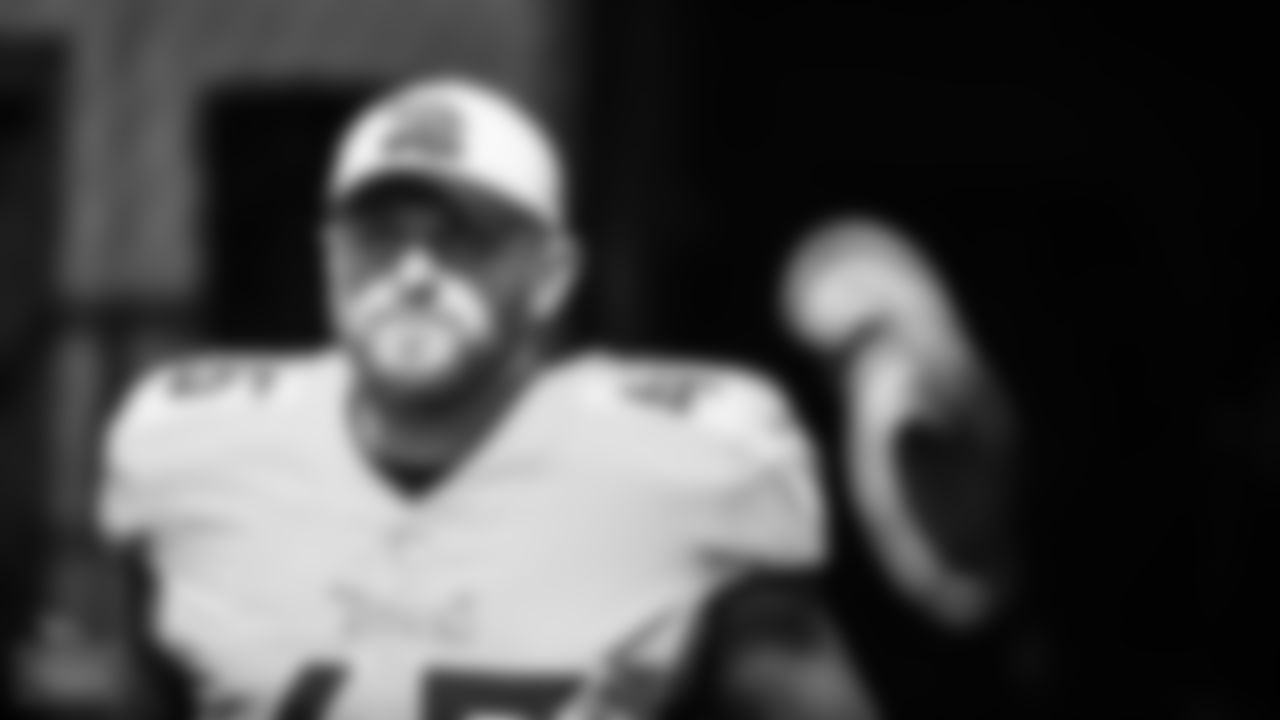Longsnapper Morgan Cox #46 of the the Tennessee Titans before the game between the Tennessee Titans and the Las Vegas Raiders at Nissan Stadium on September 25, 2022 in Nashville, TN. Photo By Cameron Faulkner/Tennessee Titans