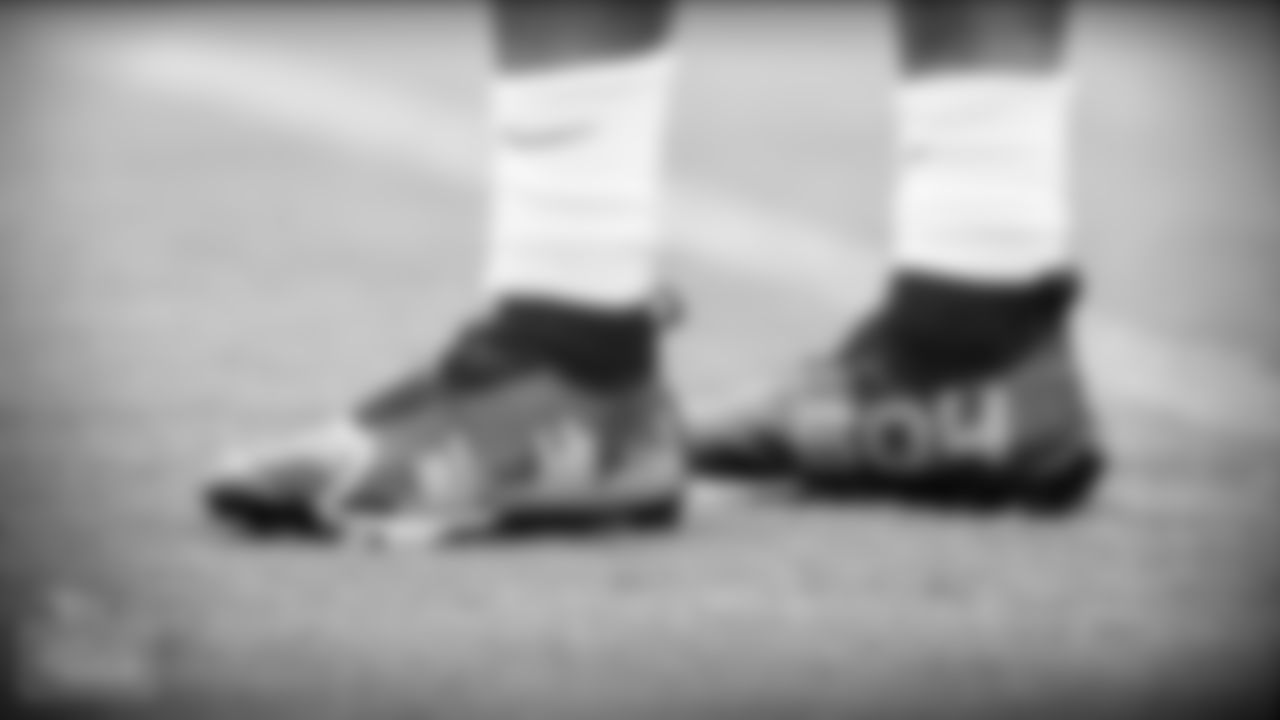 Cornerback Kristian Fulton #26 of the Tennessee Titans cleats during OTA's at Saint Thomas Sports Park on MAY 27, 2021 in Nashville, TN. Photo By Donald Page/Tennessee Titans