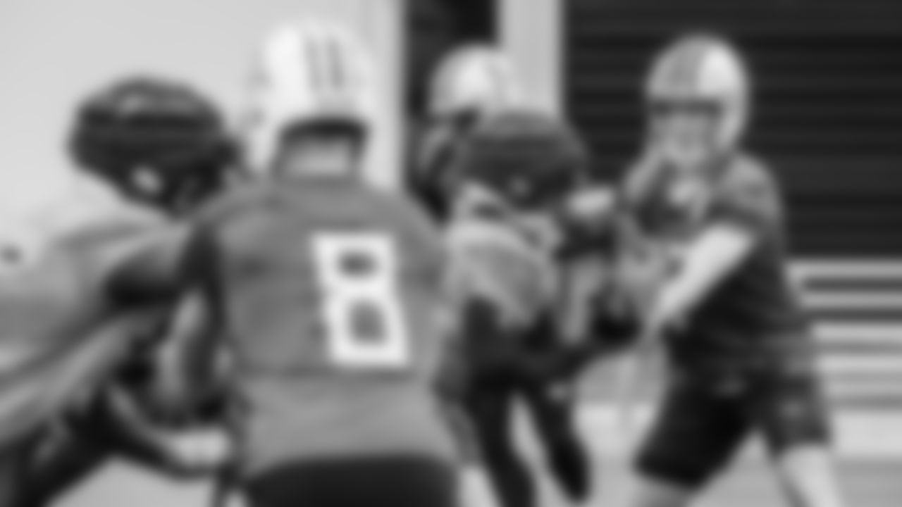 Quarterback Ryan Tannehill #17 of the Tennessee Titans during practice at the Ascension Saint Thomas Sports Park on October 11, 2023 in Nashville, TN. Photo By Donald Page/Tennessee Titans