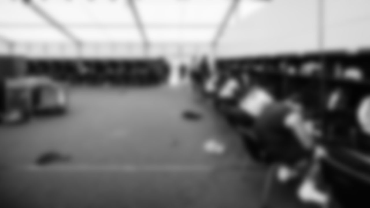 Locker room during practice at the The Grove Hotel on October 13, 2023 in London, England. Photo By Donald Page/Tennessee Titans