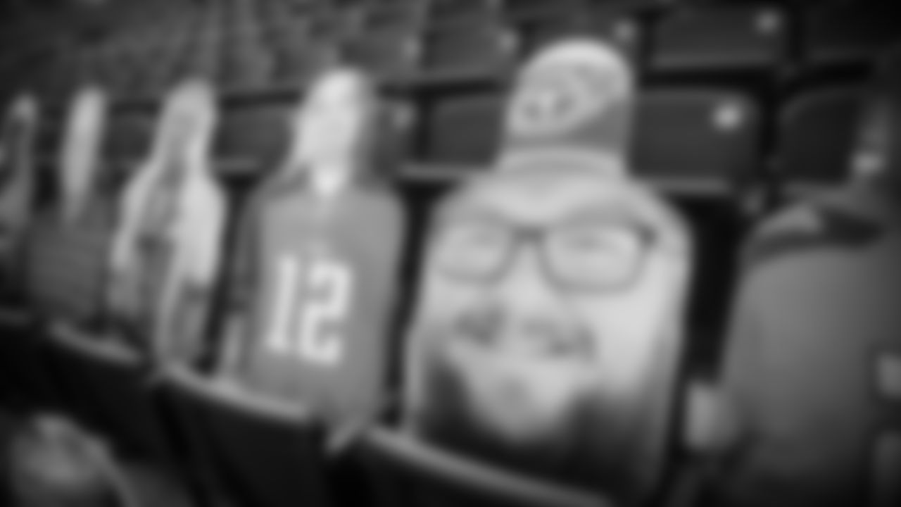 NASHVILLE, TN - SEPTEMBER 18, 2020 - Cutouts of fans in the stands at Nissan Stadium in Nashville, TN. Photo By Donald Page/Tennessee Titans