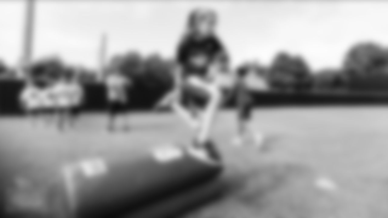 Youth Football Camp at Christ Presbyterian Academy on June 8, 2022 in Nashville, TN. Photo By Cameron Faulkner/Tennessee Titans