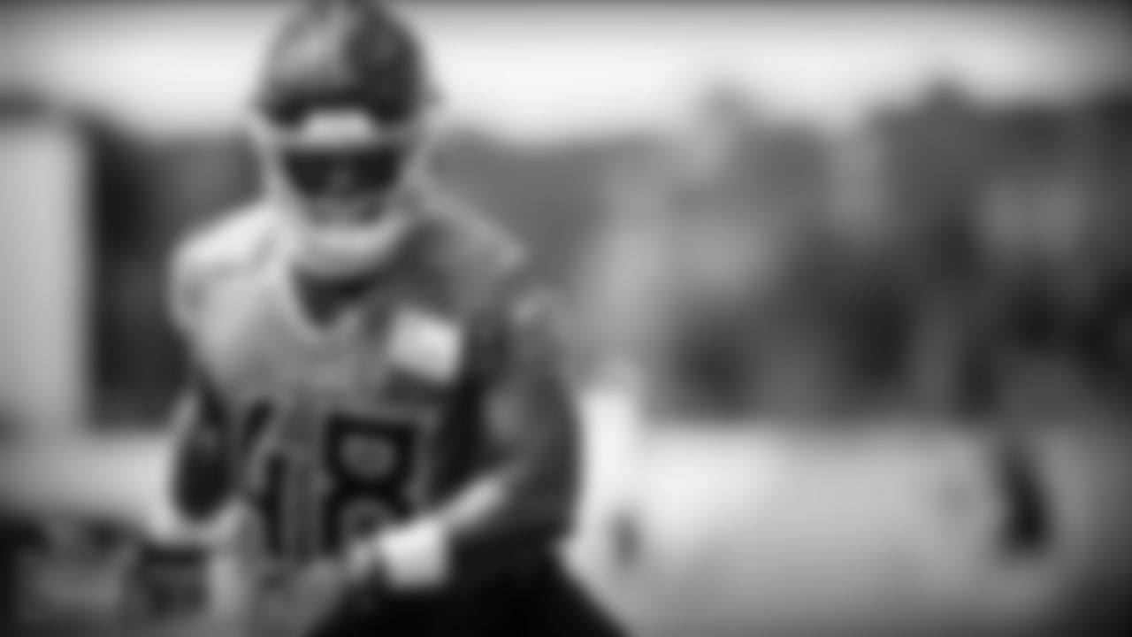 NASHVILLE, TN - SEPTEMBER 17, 2020 - Tuzar Skipper during practice at Saint Thomas Sports Park in Nashville, TN. Photo By Donald Page/Tennessee Titans
