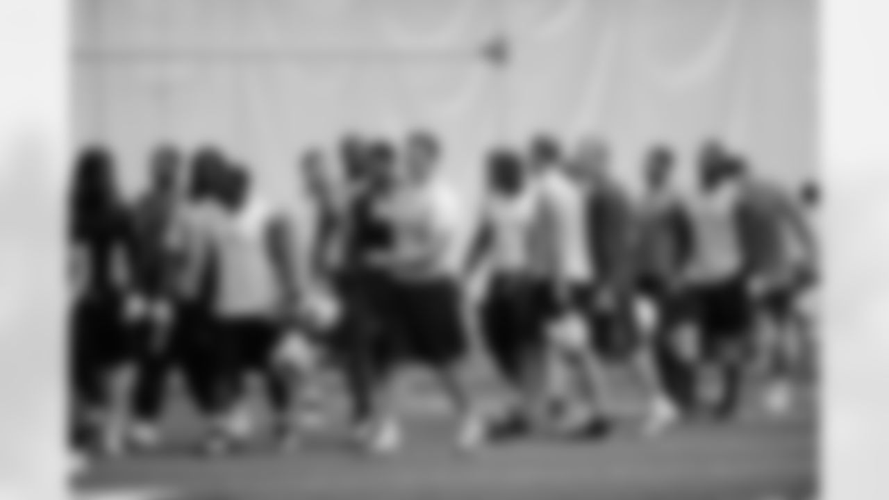 Titans players practice inside the team's bubble during an OTA (organized training activity) on Thursday, June 17, 2010 at Baptist Sports Park in Nashville, Tenn.