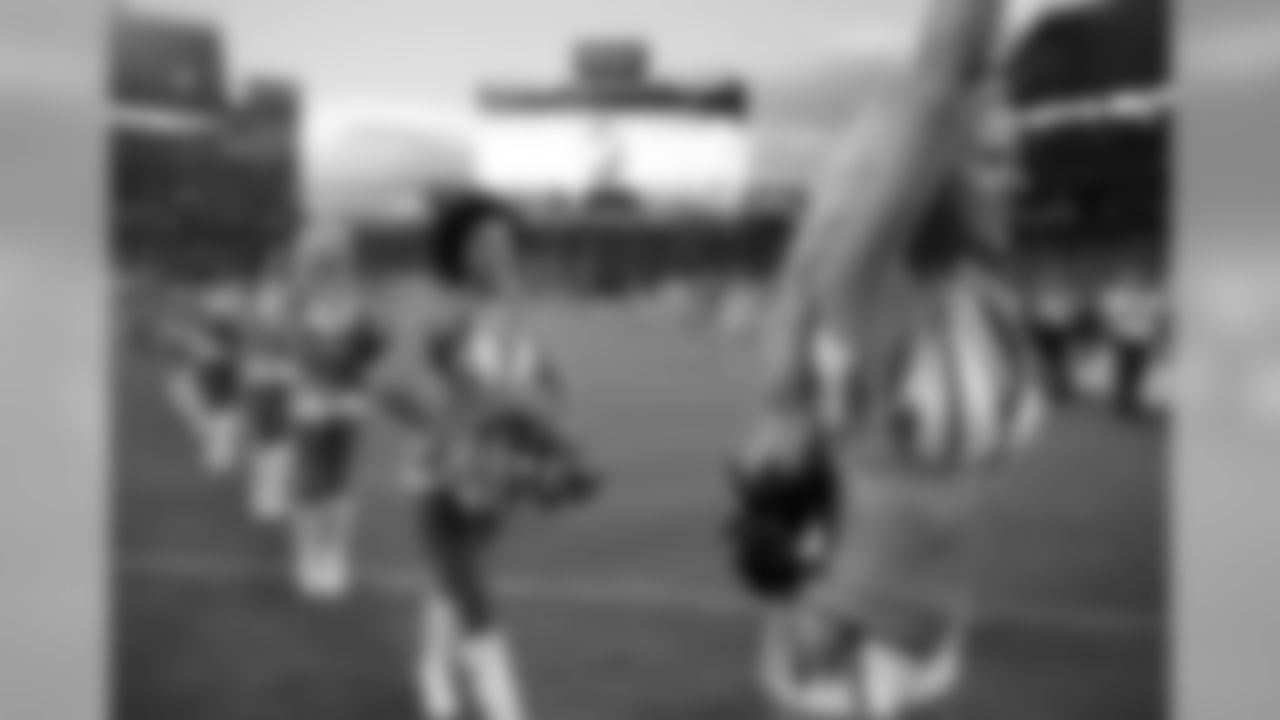 Tennessee Titans cheerleaders perform before a preseason NFL football game between the Titans and the Minnesota Vikings Thursday, Aug. 30, 2018, in Nashville, Tenn. (AP Photo/James Kenney)