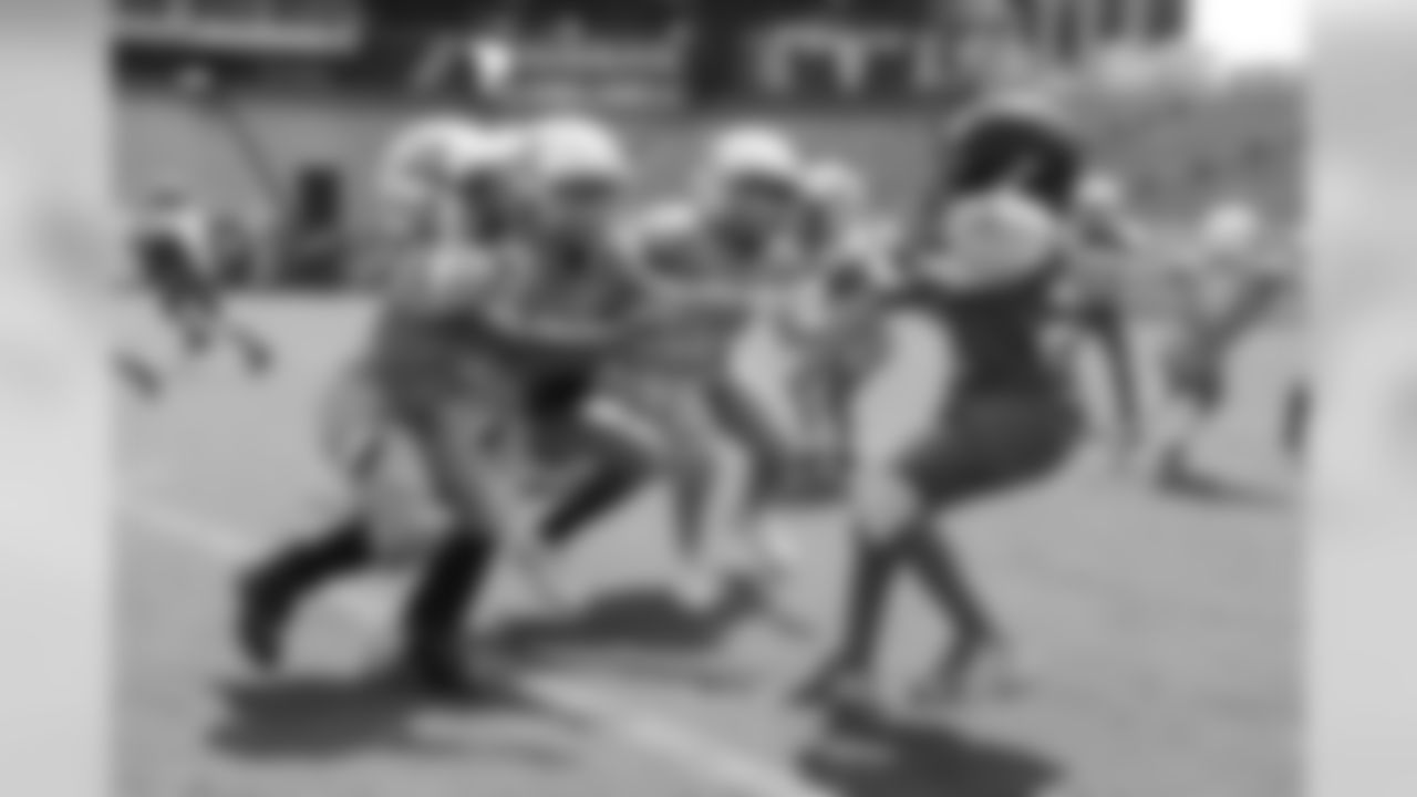 NASHVILLE, TN - AUGUST 03, 2019 - Y./'
\outh football games at Nissan Stadium in Nashville, TN. Photo By Donald Page/Tennessee Titans