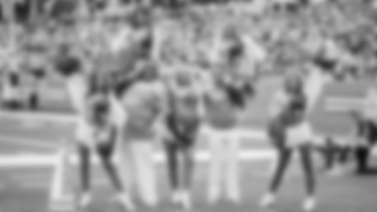 Tennessee Titans Cheerleaders during the game between the Oilers and the Falcons at Nissan Stadium on October 29, 2023 in Nashville, TN. Photo By Kaitlyn Hungerford/Tennessee Titans