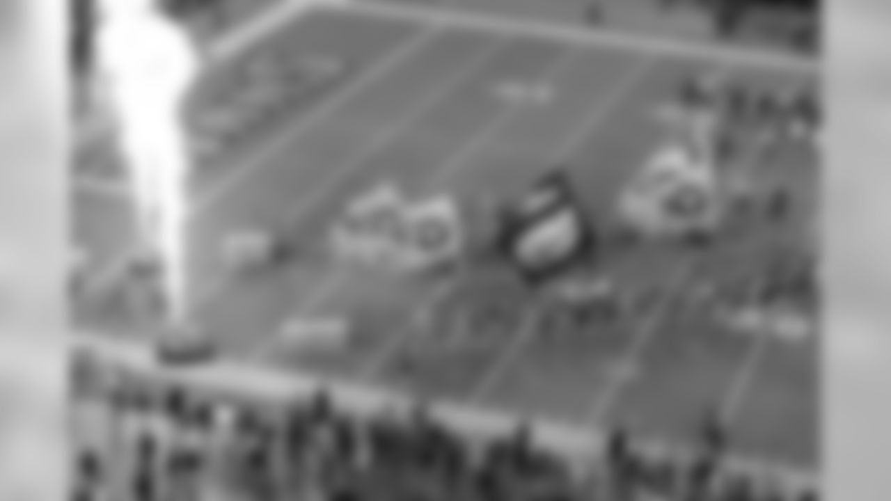 The Tennessee Titans take the field before an NFL football game on Monday, Oct. 16, 2017, in Nashville, Tenn. (AP Photo/Wade Payne)