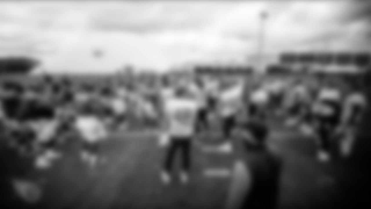 NASHVILLE, TN - AUGUST 28, 2020 - Team Huddle during practice at Saint Thomas Sports Park in Nashville, TN. Photo By Donald Page/Tennessee Titans