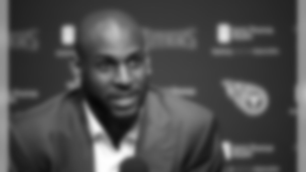 FILE - In this Friday, April 27, 2018 file photo, Alabama linebacker Rashaan Evans speaks at a news conference in Nashville, Tenn. Evans is the Tennessee Titans' top pick in the NFL football draft. The Titans have agreed to terms on a deal with their first-round draft pick LB Rashaan Evans, Tuesday, May 15, 2018. (AP Photo/Wade Payne, File)