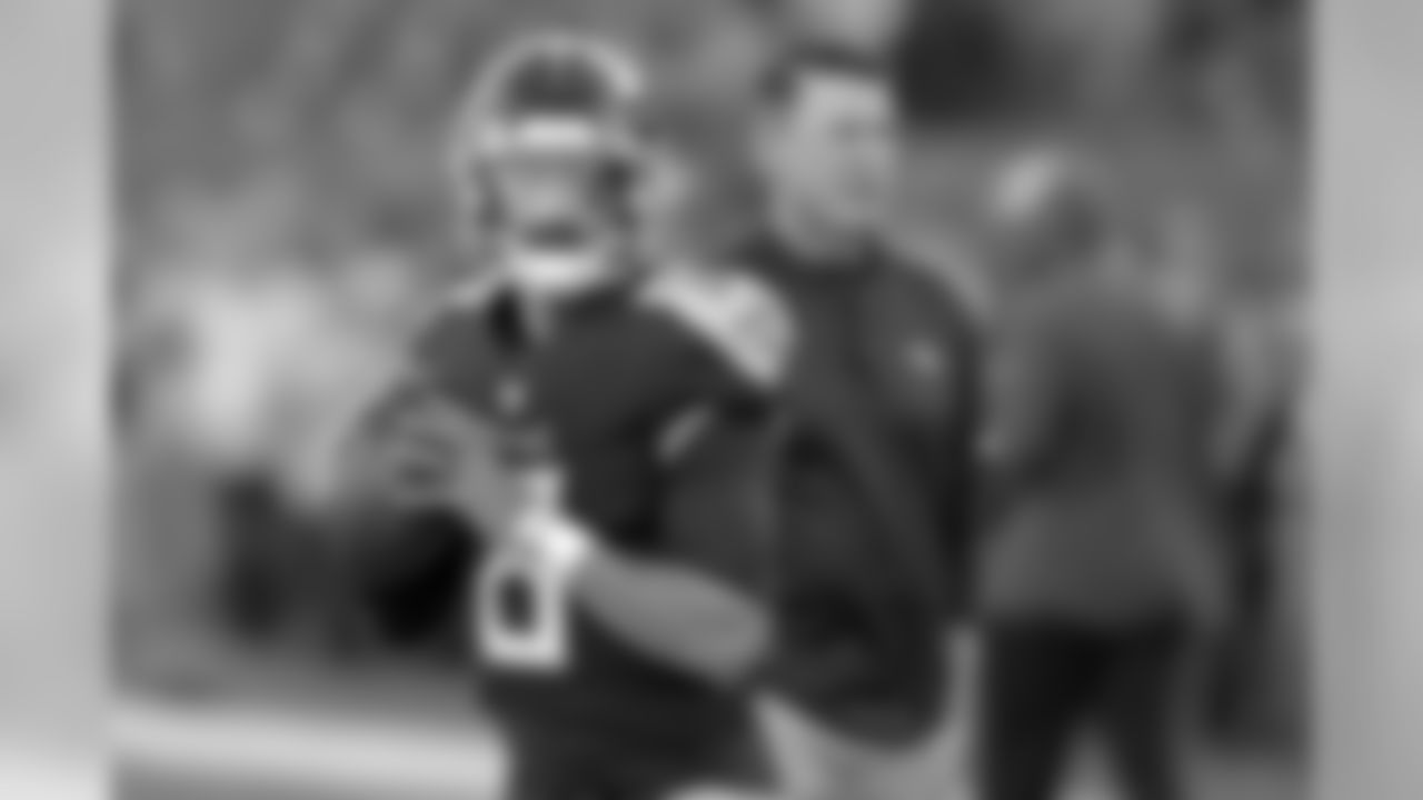Tennessee Titans quarterback Marcus Mariota warms up before an NFL football game against the New York Jets Sunday, Dec. 2, 2018, in Nashville, Tenn. (AP Photo/Mark Zaleski)