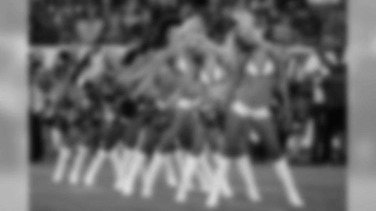 Tennessee Titans cheerleaders perform in the first half of a preseason NFL football game between the Titans and the Tampa Bay Buccaneers Saturday, Aug. 18, 2018, in Nashville, Tenn. (AP Photo/James Kenney)