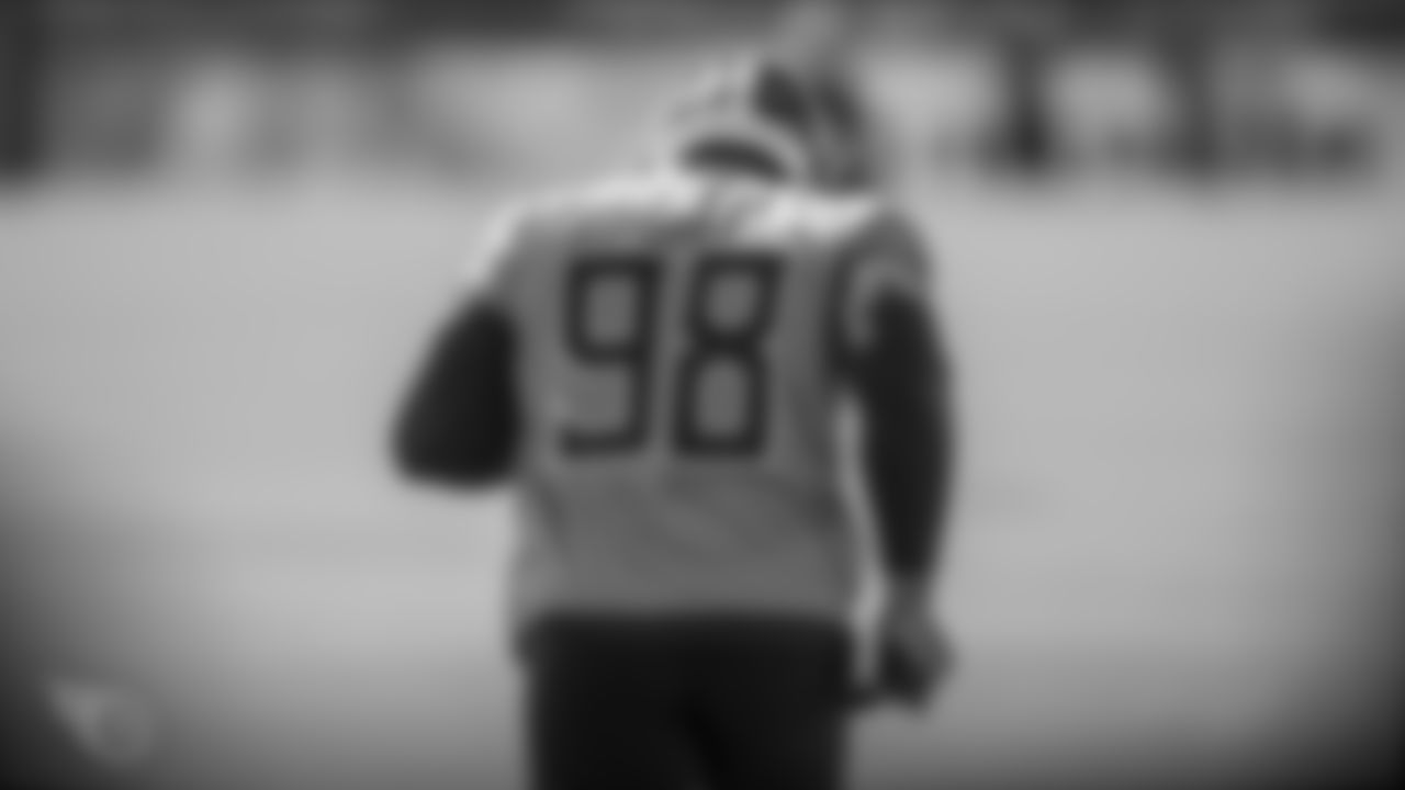 NASHVILLE, TN - OCTOBER 16, 2019 - Defensive lineman Jeffery Simmons #98 of the Tennessee Titans during practice at Saint Thomas Sports Park in Nashville, TN. Photo By Donald Page/Tennessee Titans