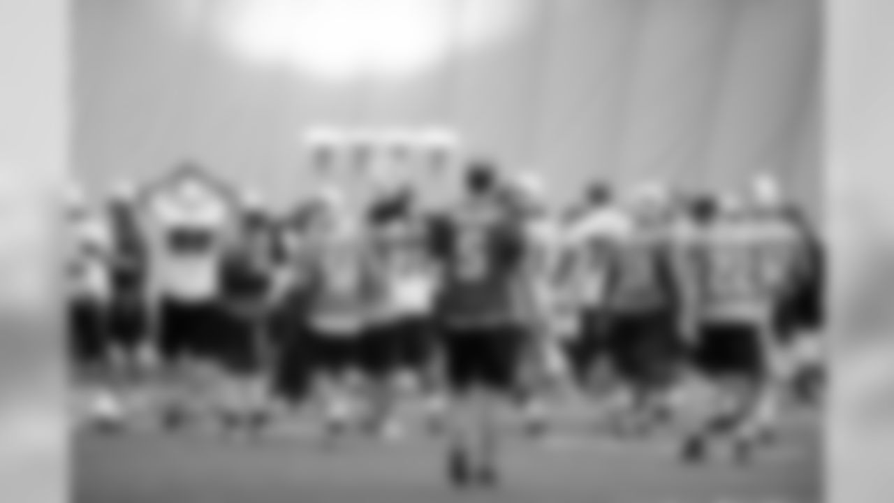 Titans players practice inside the team's bubble during an OTA (organized training activity) on Thursday, June 17, 2010 at Baptist Sports Park in Nashville, Tenn.