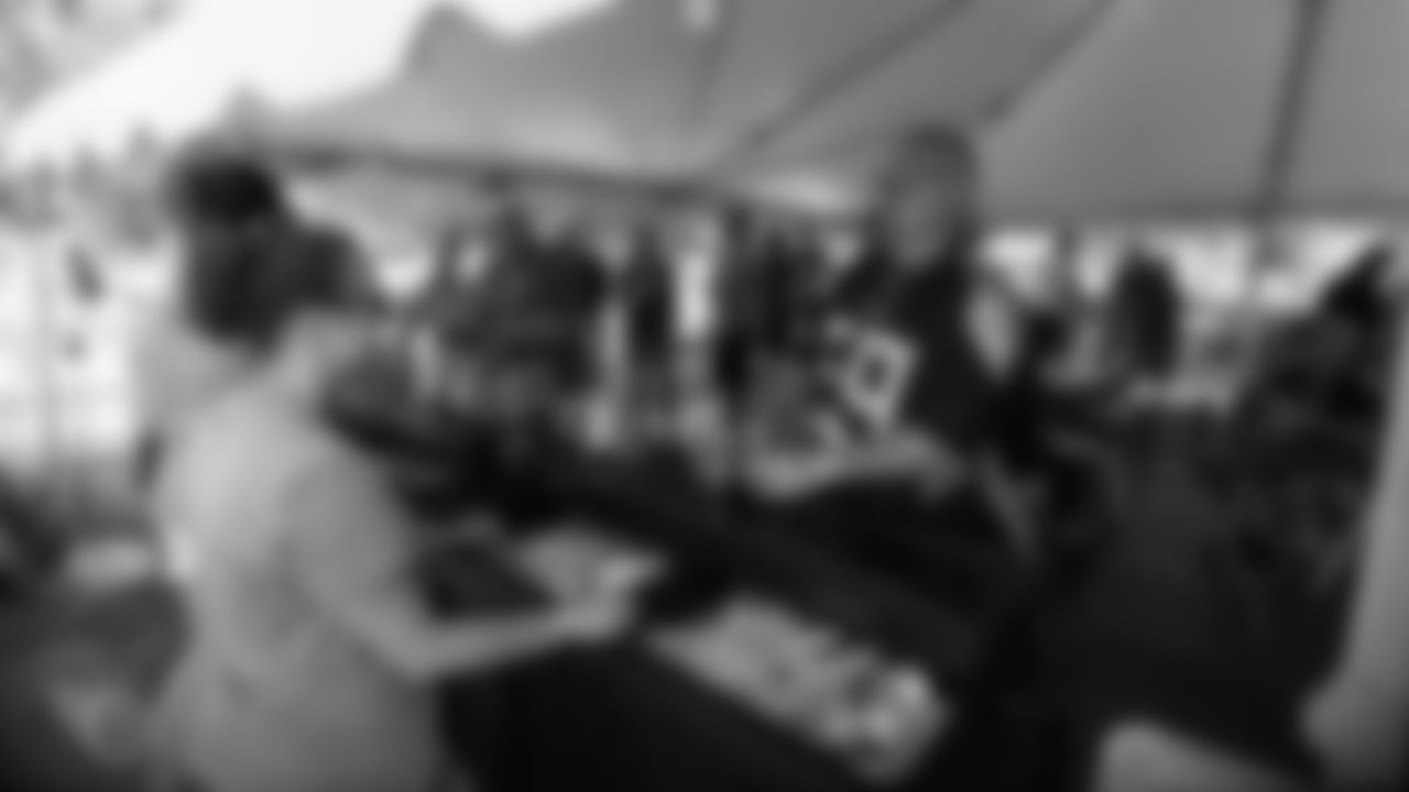 NASHVILLE, TN - SEPTEMBER 15, 2019 - Fans enjoying the Bud Light Hospitality Tent before the game between the Tennessee Titans and the Indianapolis Colts at Nissan Stadium in Nashville, TN. Photo By Matthew R. Osborne/Tennessee Titans