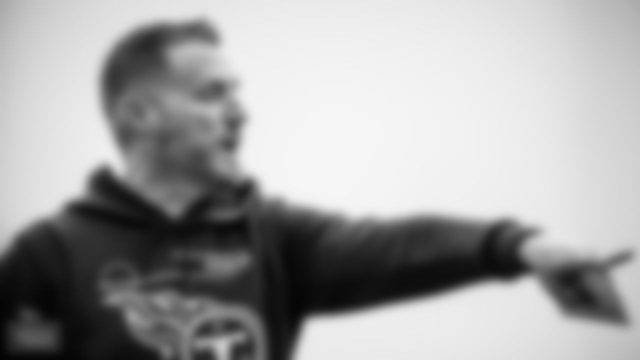 Offensive Coordinator Todd Downing of the Tennessee Titans during practice at Ascension Saint Thomas Sports Park on December 16, 2022 in Nashville, TN. Photo By Donald Page/Tennessee Titans
