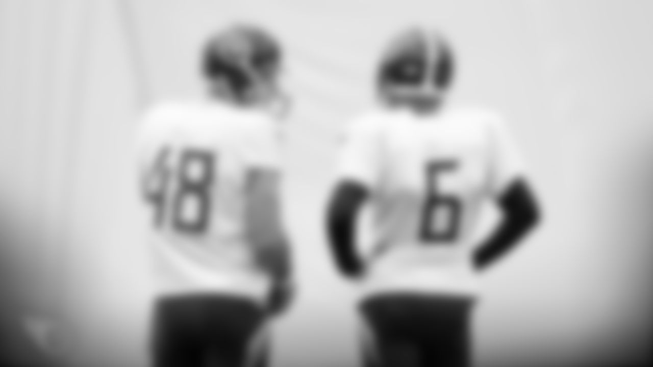 NASHVILLE, TN - OCTOBER 31, 2019 - Longsnapper Beau Brinkley #48 of the the Tennessee Titans and Punter Brett Kern #6 of the Tennessee Titans during practice in the bubble at Saint Thomas Sports Park in Nashville, TN. Photo By Donald Page/Tennessee Titans