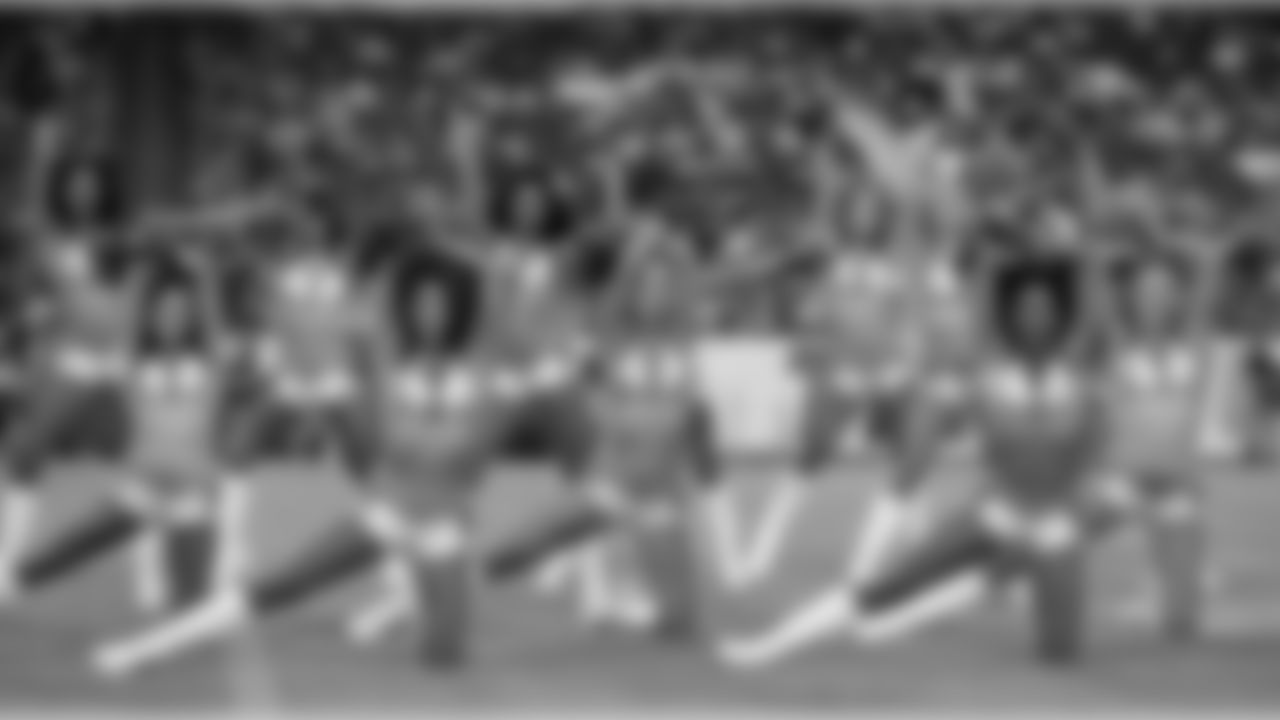Tennessee Titans cheerleaders perform in the first half of a preseason NFL football game between the Titans and the Minnesota Vikings Thursday, Aug. 30, 2018, in Nashville, Tenn. (AP Photo/James Kenney)
