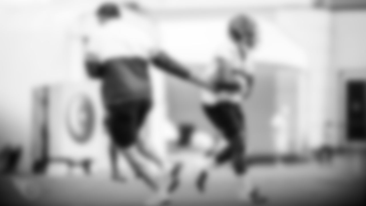 NASHVILLE, TN - AUGUST 14, 2020 - Head coach Mike Vrabel of the Tennessee Titans and Cornerback Tye Smith #23 of the Tennessee Titans during practice at Saint Thomas Sports Park in Nashville, TN. Photo By Donald Page/Tennessee Titans