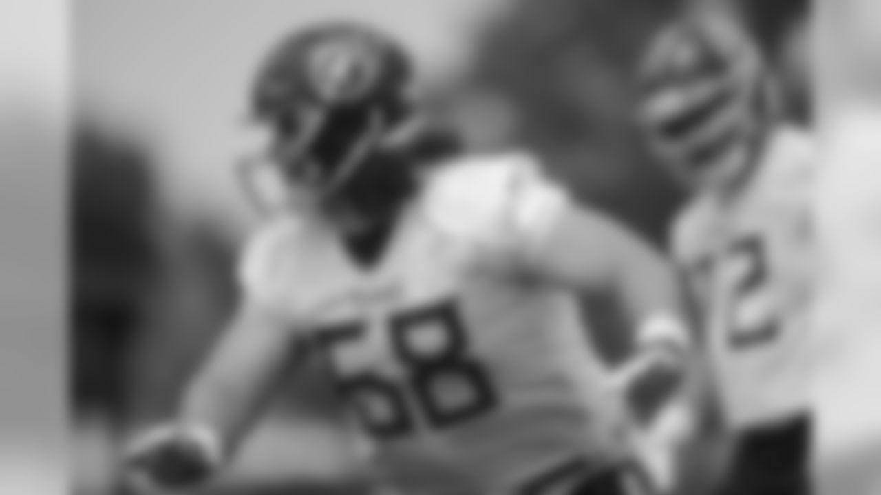 NASHVILLE, TN - JUNE 11, 2019 - Austin Pasztor #68 of Tennessee Titans during OTA practice in Nashville, TN. Photo By Donald Page/Tennessee Titans