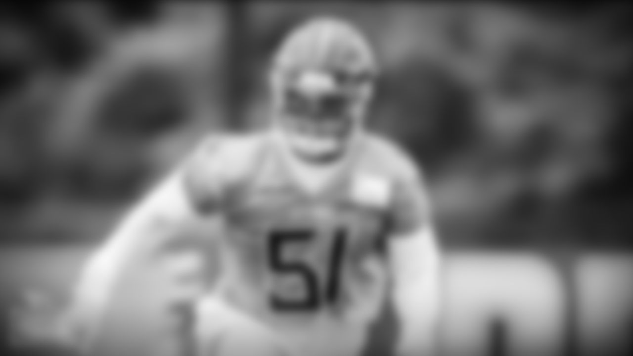 Linebacker David Long Jr. #51 of the Tennessee Titans during OTA's at Saint Thomas Sports Park on JUNE 10, 2021 in Nashville, TN. Photo By Donald Page/Tennessee Titans
