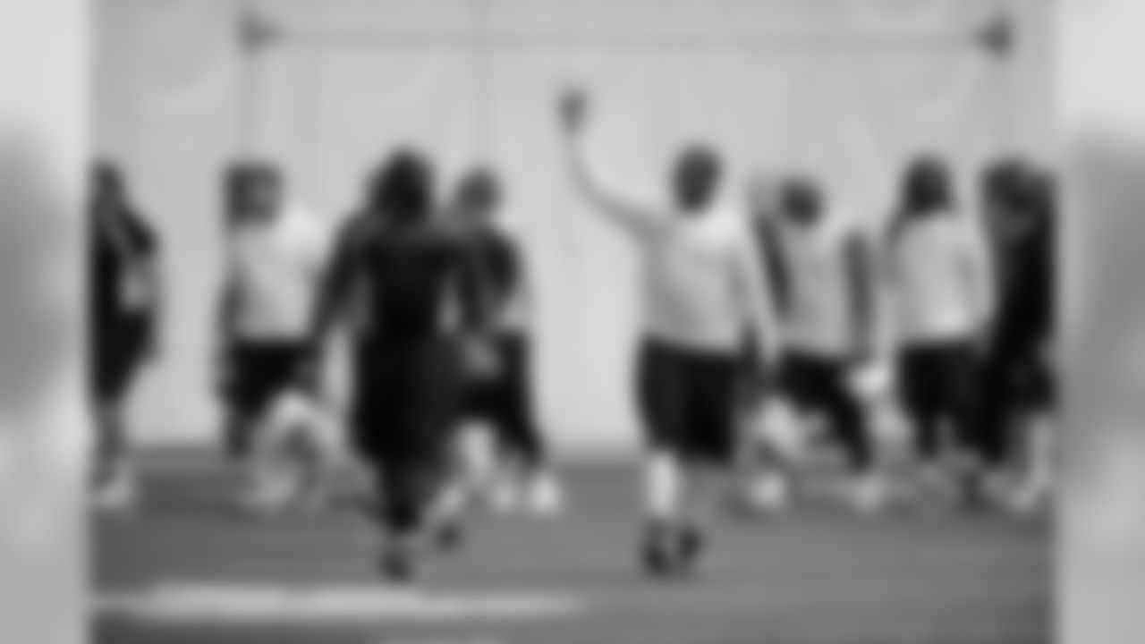 Titans players practice inside the team's bubble during an OTA (organized training activity) on Thursday, June 17, 2010 at Baptist Sports Park in Nashville, Tenn.
