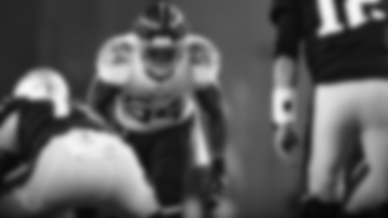 FOXBOROUGH, MA - JANUARY 04, 2020 - Linebacker Rashaan Evans #54 of the Tennessee Titans during the wildcard playoff game between the Tennessee Titans and the New England Patriots at Gillette Stadium in Foxborough, MA. Photo By Donald Page/Tennessee Titans