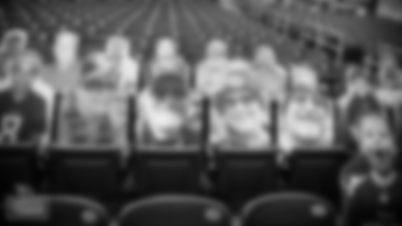 NASHVILLE, TN - SEPTEMBER 18, 2020 - Cutouts of fans in the stands at Nissan Stadium in Nashville, TN. Photo By Donald Page/Tennessee Titans