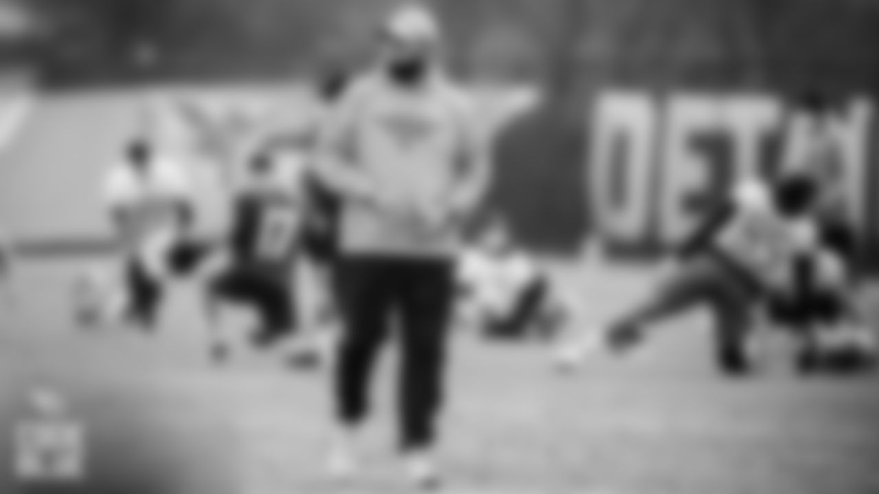Quarterbacks Coach Pat O'Hara of the Tennessee Titans during practice at Saint Thomas Sports Park on DECEMBER 03, 2020 in Nashville, TN. Photo By Donald Page/Tennessee Titans