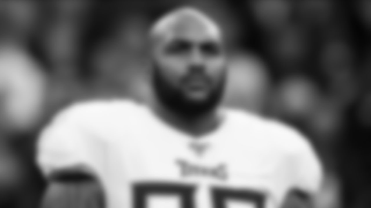 Tennessee Titans defensive end Jurrell Casey (99) during an NFL regular season football game against the Houston Texans on Sunday, Dec. 29, 2019 in Houston. The Titans won, 35-14. (Ric Tapia via AP)