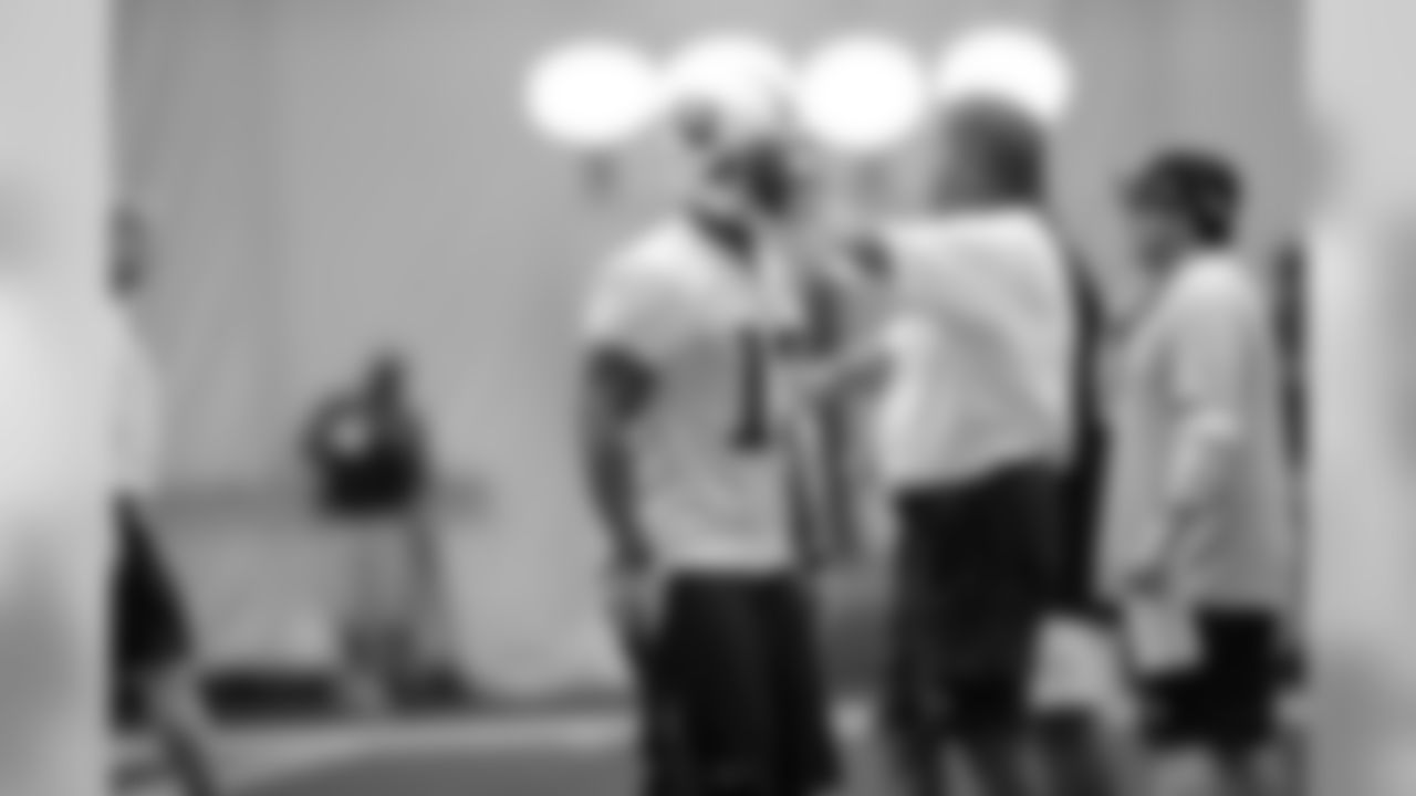 Titans players practice inside the team's bubble during an OTA (organized training activity) on Thursday, June 17, 2010 at Baptist Sports Park in Nashville, Tenn.