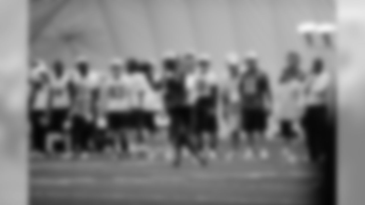 Titans players practice inside the team's bubble during an OTA (organized training activity) on Thursday, June 17, 2010 at Baptist Sports Park in Nashville, Tenn.