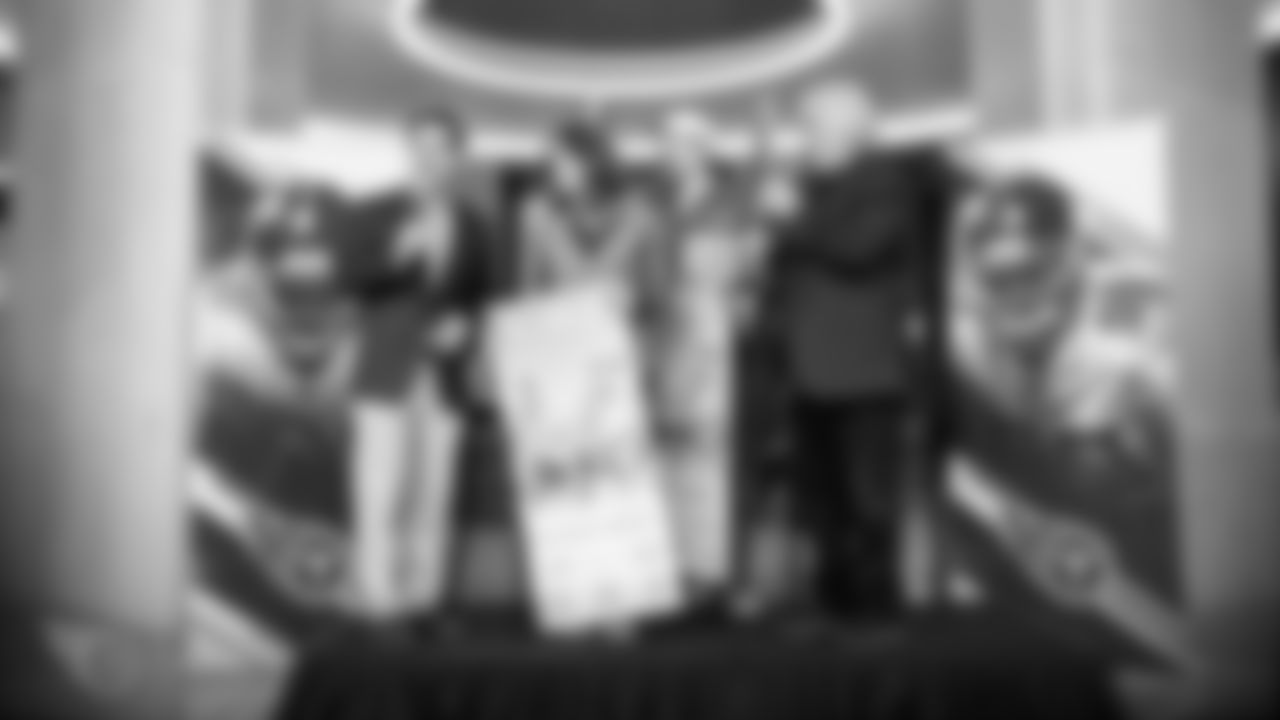 NASHVILLE, TN - NOVEMBER 05, 2019 - A Marine veteran and his wife win surprise Super Bowl tickets at the Season Ticket Member Military Appreciation Breakfast at the Tennessee State Museum in Nashville, TN. Photo By Donald Page/Tennessee Titans