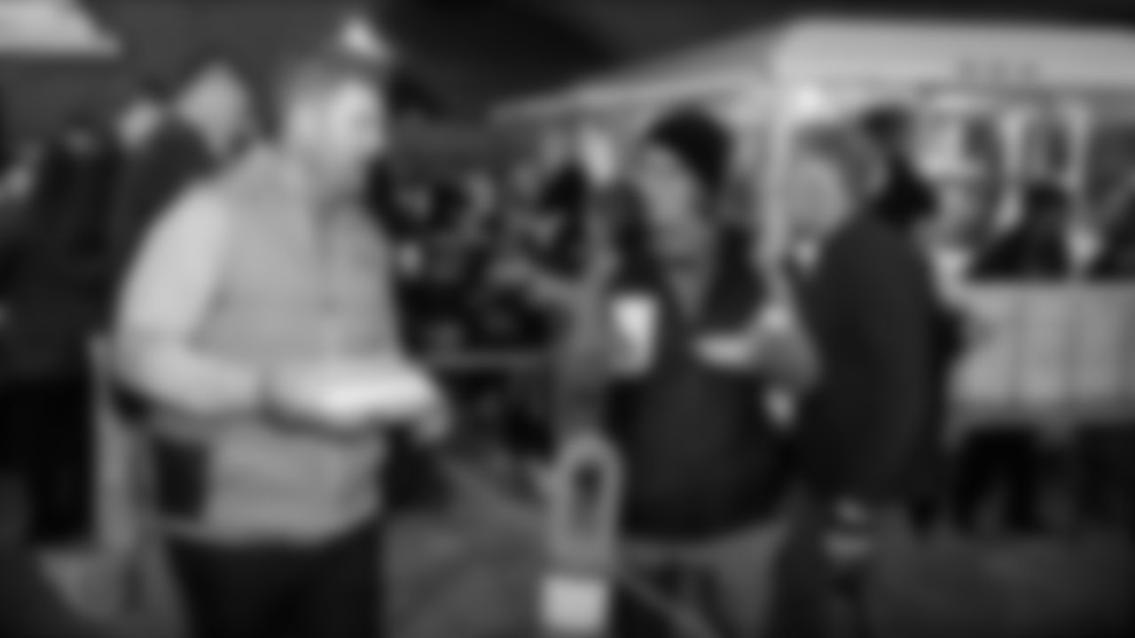 NASHVILLE, TN - NOVEMBER 26, 2019 - General Manager of the Tennessee Titans Jon Robinson feeding the homeless community a thanksgiving meal with the Bridge Ministry in Nashville, TN. Photo By Donald Page/Tennessee Titans