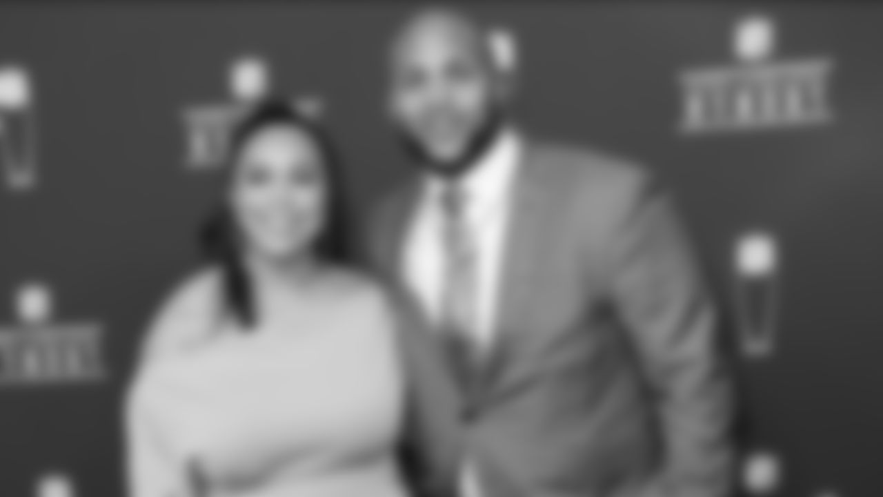 Jurrell Casey of the Tennessee Titans, right, and Ryann Gray arrive at the 8th Annual NFL Honors at The Fox Theatre on Saturday, Feb. 2, 2019, in Atlanta. (Photo by Paul Abell/Invision for NFL/AP Images)