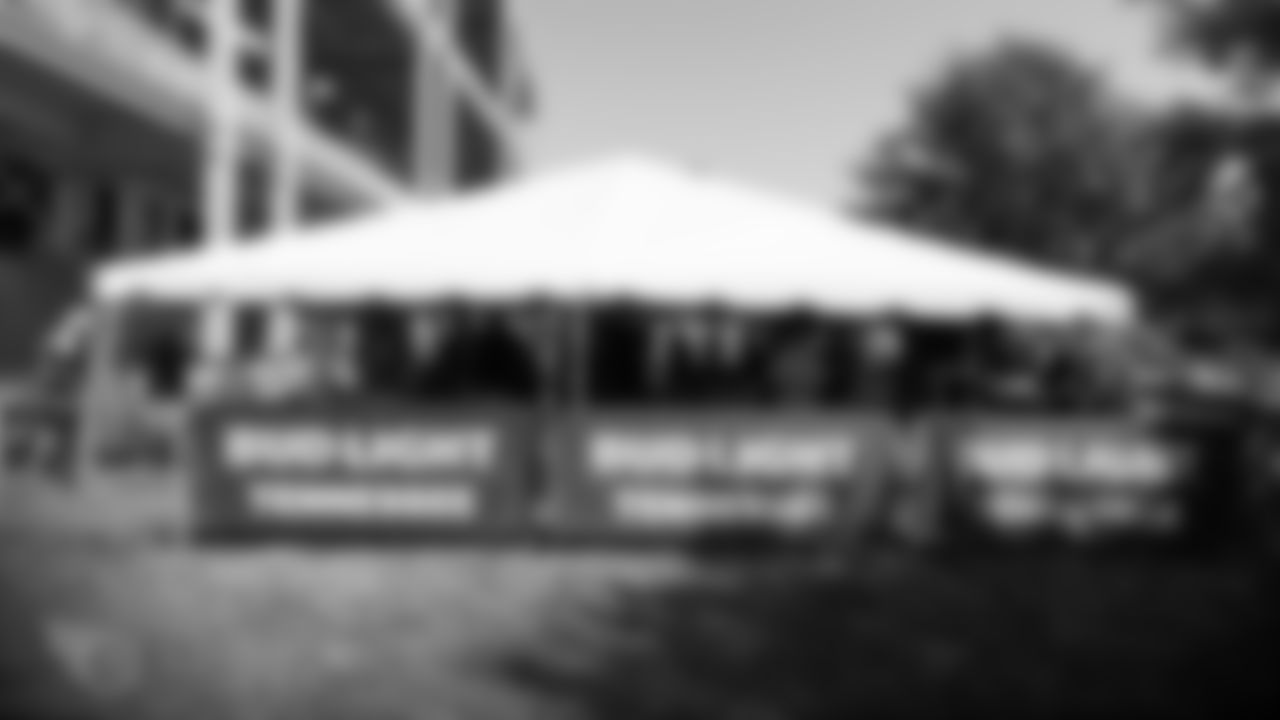 NASHVILLE, TN - SEPTEMBER 15, 2019 - Fans enjoying the Bud Light Hospitality Tent before the game between the Tennessee Titans and the Indianapolis Colts at Nissan Stadium in Nashville, TN. Photo By Matthew R. Osborne/Tennessee Titans