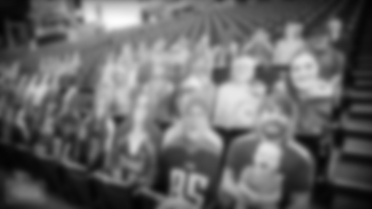 NASHVILLE, TN - SEPTEMBER 18, 2020 - Cutouts of fans in the stands at Nissan Stadium in Nashville, TN. Photo By Donald Page/Tennessee Titans