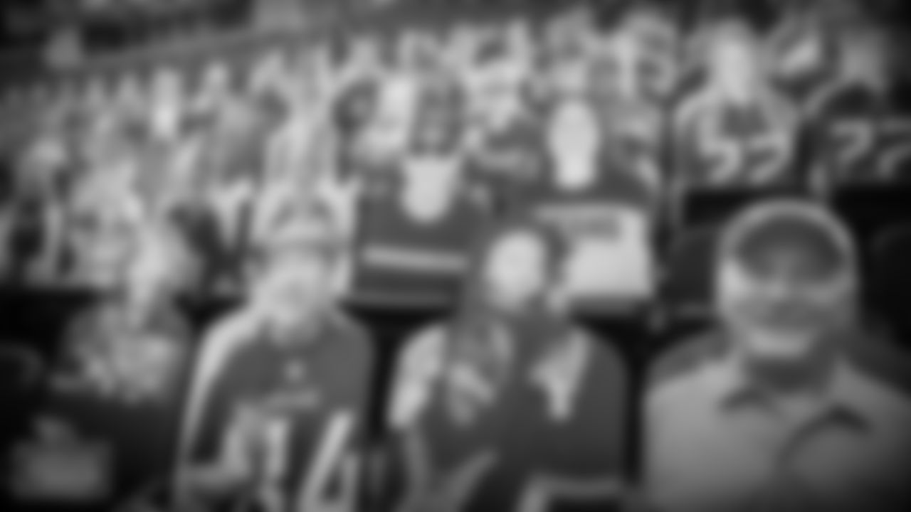 NASHVILLE, TN - SEPTEMBER 18, 2020 - Cutouts of fans in the stands at Nissan Stadium in Nashville, TN. Photo By Donald Page/Tennessee Titans