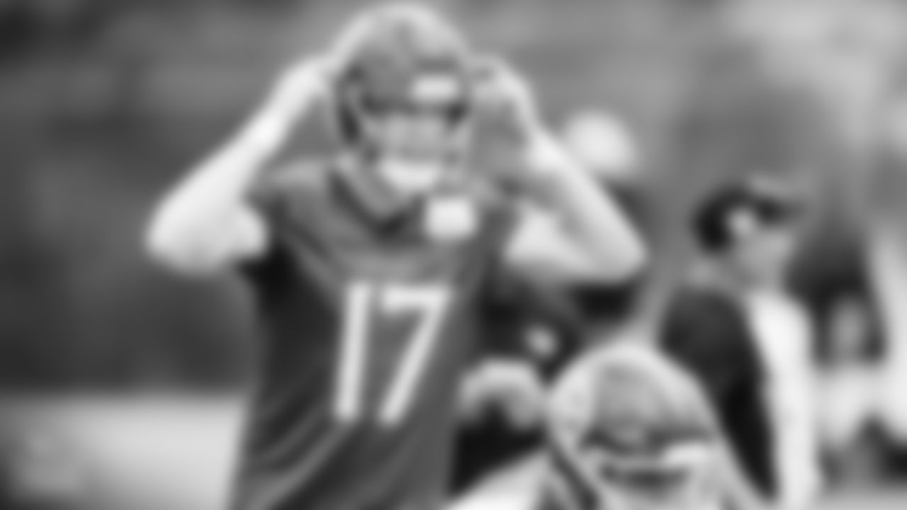 Quarterback Ryan Tannehill #17 of the Tennessee Titans during OTA practice at Ascension Saint Thomas Sports Park on June 12, 2023 in Nashville, TN. Photo By Donald Page/Tennessee Titans