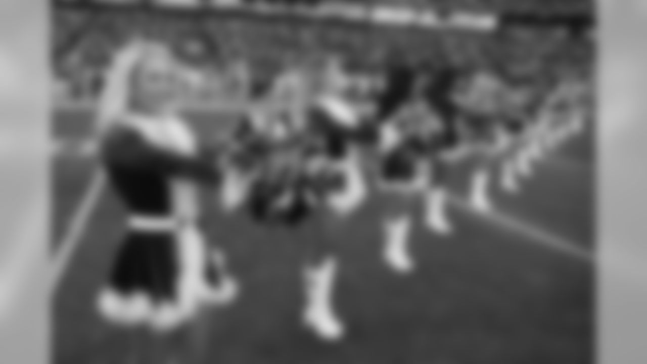 Tennessee Titans cheerleaders perform before an NFL football game between the Titans and the Washington Redskins Saturday, Dec. 22, 2018, in Nashville, Tenn. (AP Photo/James Kenney)